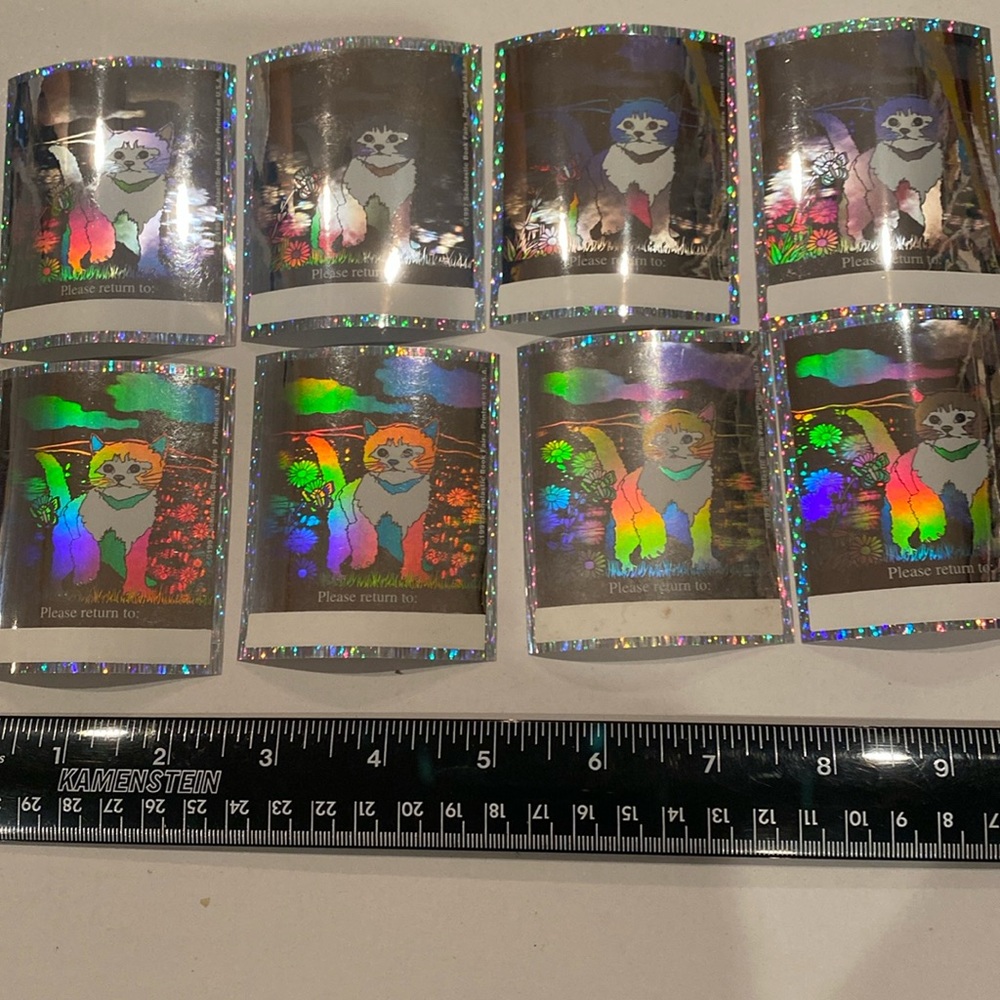 NWOT Set of 8 Holographic Bookplates